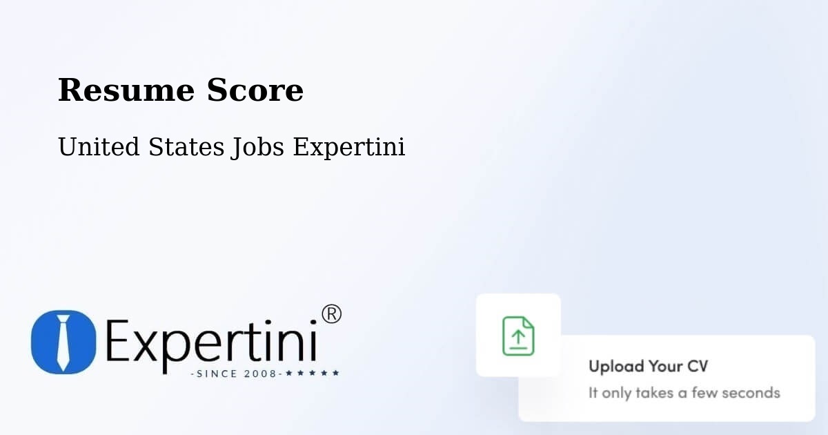 Resume Score & Job Description Match Tool – Chickasha - United States Jobs Expertini